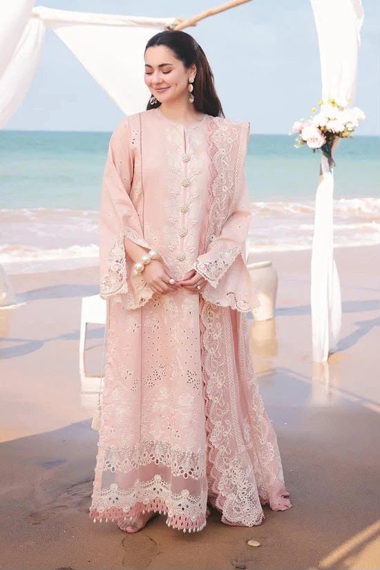 SEREENE by Hania Amir Heavy Embroidered Chiffon Suit | Luxury Ready To Wear